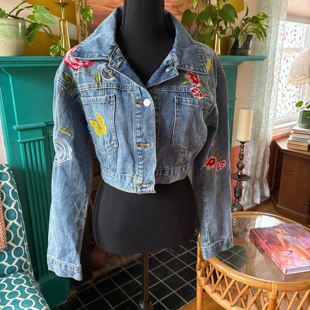Embroidered Denim Jacket
